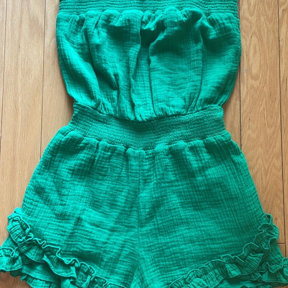 Green Romper Entro brand xsmall - Picture 2 of 4